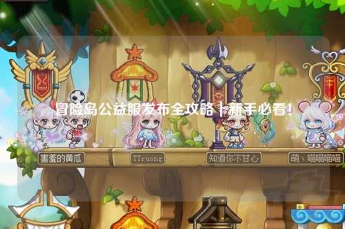 冒险岛公益服发布全攻略|新手必看!