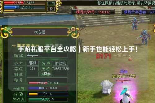 手游私服平台全攻略|新手也能轻松上手!