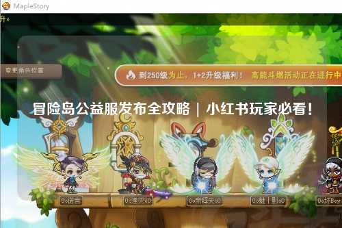 冒险岛公益服发布全攻略 | 小红书玩家必看!