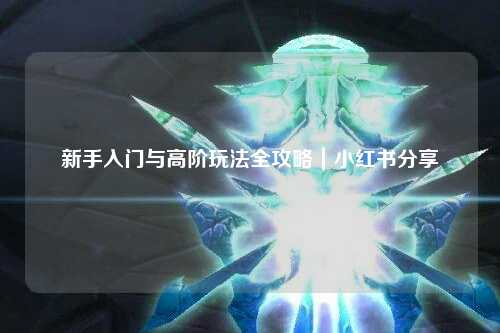 新手入门与高阶玩法全攻略|小红书分享