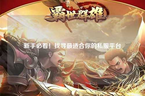 新手必看!找寻最适合你的私服平台