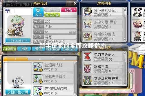 新手玩家的全面攻略指南