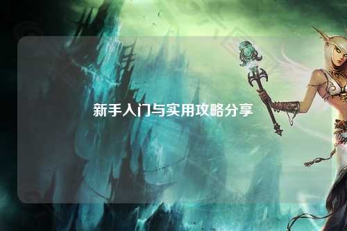 新手入门与实用攻略分享