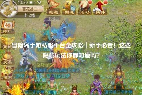 冒险岛手游私服平台全攻略|新手必看!这些隐藏玩法你都知道吗?