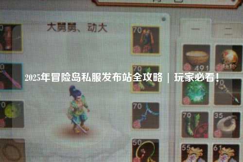 2025年冒险岛私服发布站全攻略 | 玩家必看!