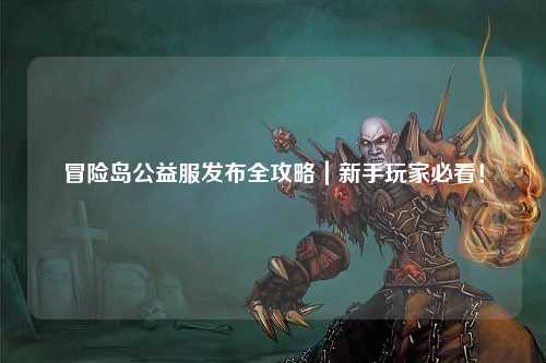 冒险岛公益服发布全攻略|新手玩家必看!