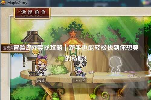 冒险岛SF寻找攻略|新手也能轻松找到你想要的私服!