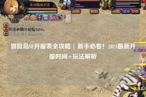 冒险岛SF开服表全攻略 | 新手必看!2024最新开服时间+玩法解析