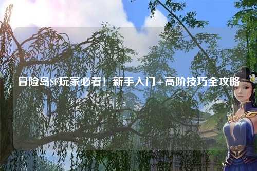 冒险岛SF玩家必看!新手入门+高阶技巧全攻略