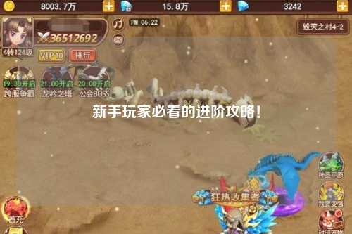 新手玩家必看的进阶攻略!
