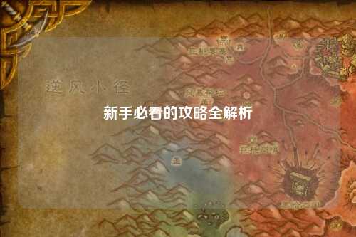 新手必看的攻略全解析