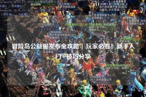 冒险岛公益服发布全攻略 | 玩家必看!新手入门+技巧分享