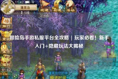 冒险岛手游私服平台全攻略 | 玩家必看!新手入门+隐藏玩法大揭秘✨
