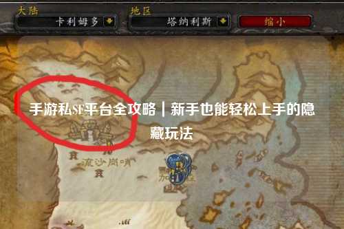 手游私SF平台全攻略|新手也能轻松上手的隐藏玩法