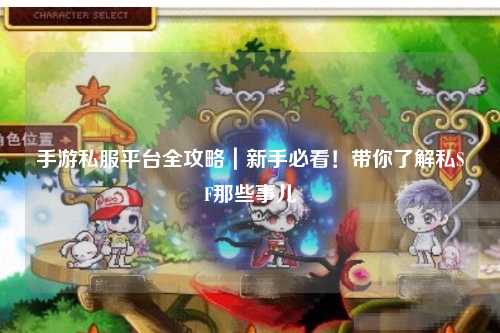 手游私服平台全攻略|新手必看!带你了解私SF那些事儿