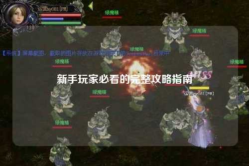 新手玩家必看的完整攻略指南