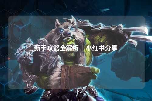 新手攻略全解析 | 小红书分享