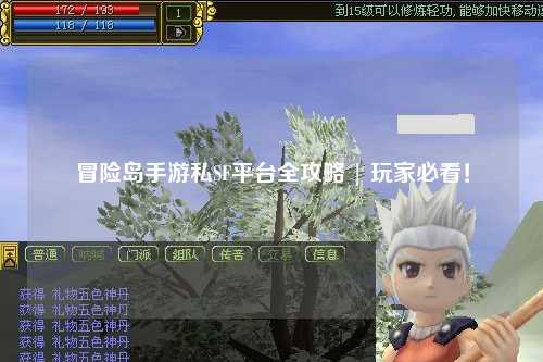 冒险岛手游私SF平台全攻略 | 玩家必看!