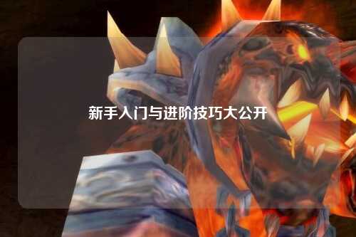 新手入门与进阶技巧大公开✨
