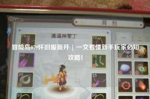 冒险岛079怀旧服新开 | 一文看懂新手玩家必知攻略！